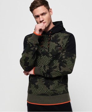 Superdry Orange Label Urban Férfi Kapucnis Pulóver Khaki/Camo | PKOFB0628